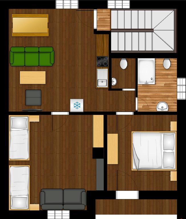 Apartment House Kongen Demanovska Dolina Rum bild